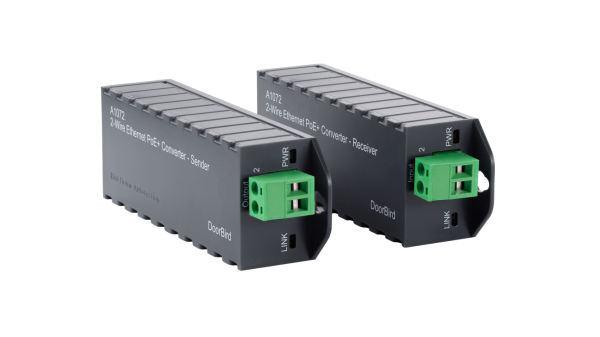 DoorBird 2-Draht Ethernet PoE+ Konverter A1072