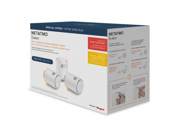 Netatmo Smarter Heizkörperthermostat 3-Pack Bundle