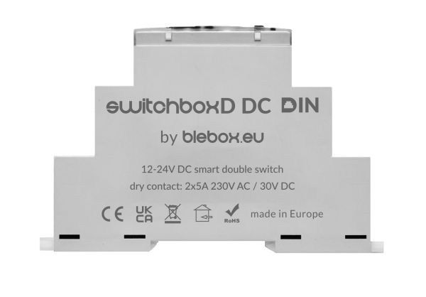 blebox switchBoxD DC DIN